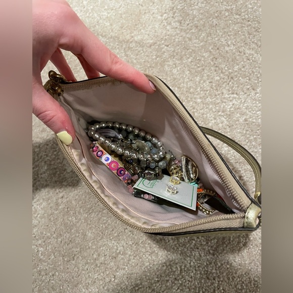 COACH Oversized Gold Wristlet - Picture 3 of 6